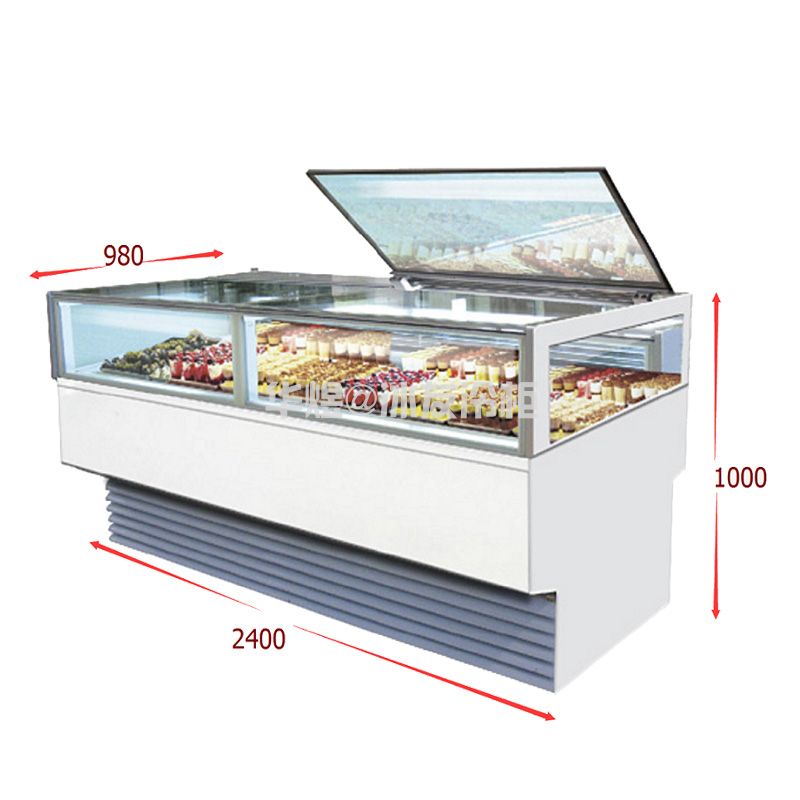 冰友24盘直角冰淇淋柜冰激凌展示柜商用冰淇淋雪糕冷藏冷冻柜