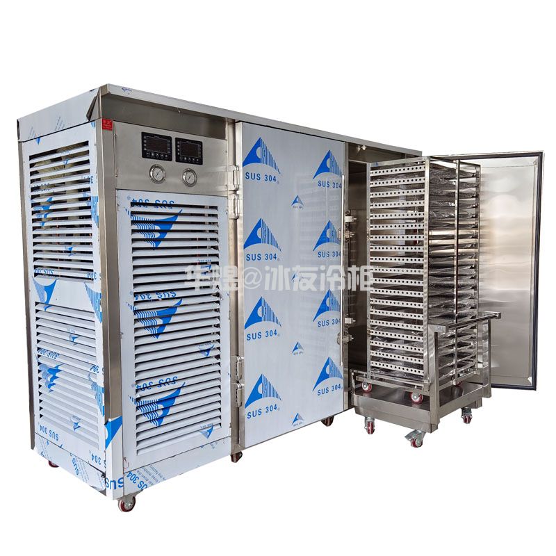双门推车式40盘速冻柜低温速冻机急速冻冷冻柜食品速冻柜生产厂家