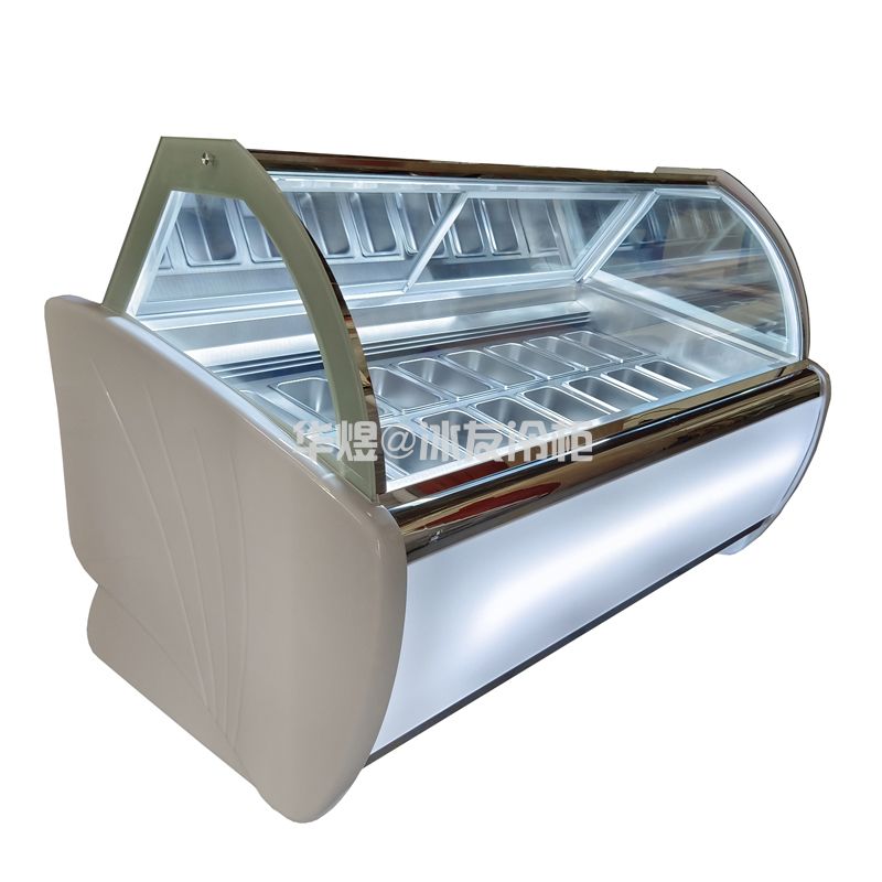 1.8米侧板款冰淇淋展示柜硬质冰激凌冷冻柜低温雪糕冷柜
