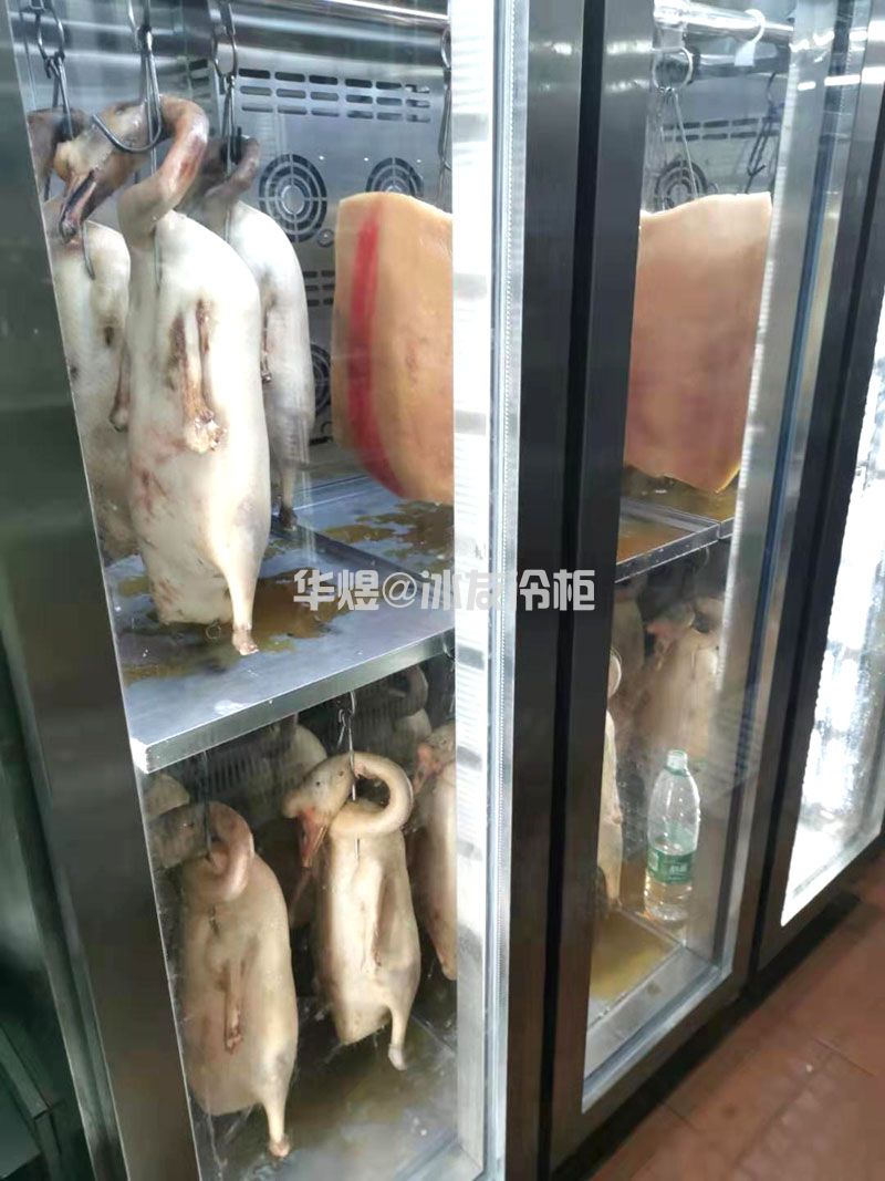 冰友常规款三门晾鸭柜烤鸭、烧鹅、乳鸽风干柜烤鸭晾胚展示柜冷柜(图7)