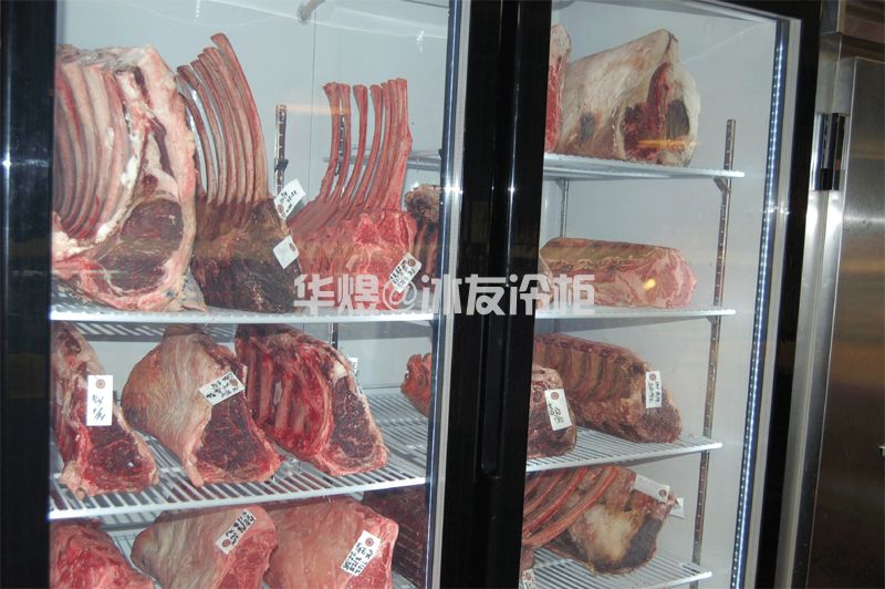 玫瑰金双门牛肉排酸柜干式牛排牛扒熟成展示柜(图10)