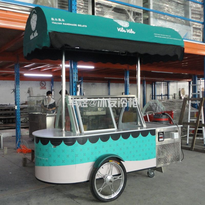 冰友单排6盘冰淇淋车户外冰淇淋展示花车流动雪糕车(图7)