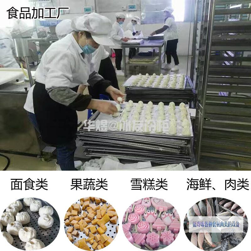 冰友定制款小四门速冻柜风冷20盘速冻机商用食品急速冷冻柜冰柜(图17)