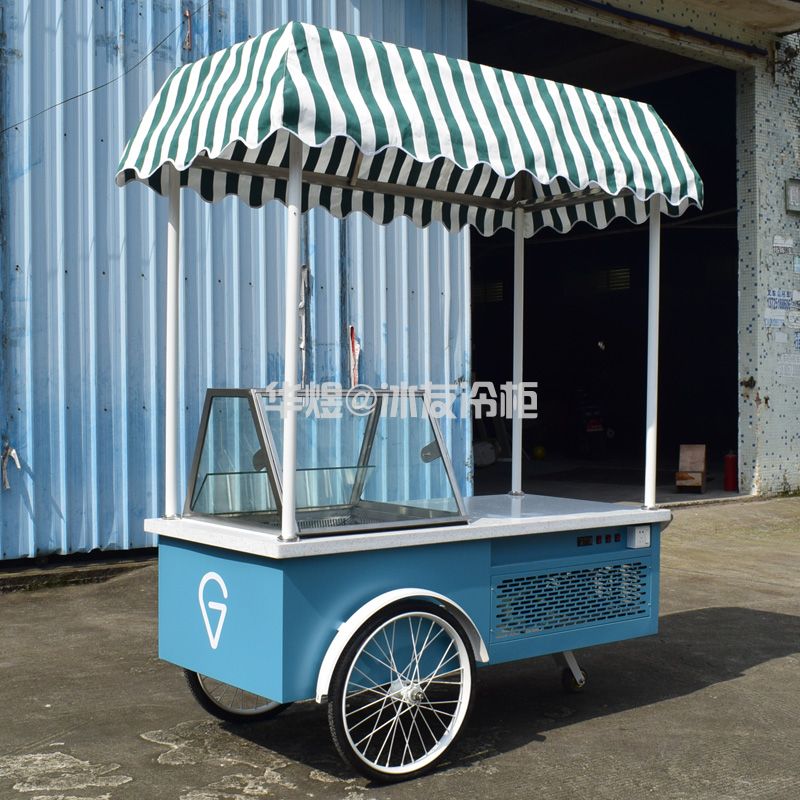 冰友8盘冰淇淋车迷你款冰淇淋花车流动冰淇淋售卖车摆摊车(图10)