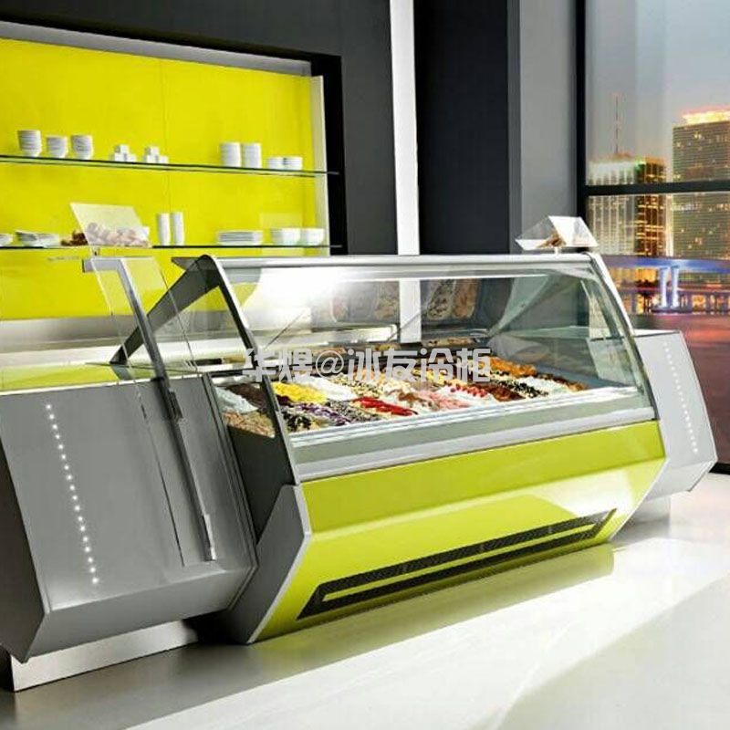 冰友V型款冰淇淋柜冰激凌柜商用硬质冰淇淋冷柜展示柜(图12)