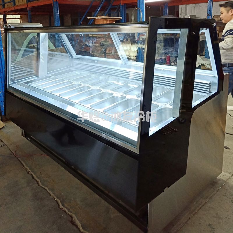 冰友22盘直角冰淇淋柜风冷冰激凌冷藏展示柜广州冰淇淋柜厂家(图10)