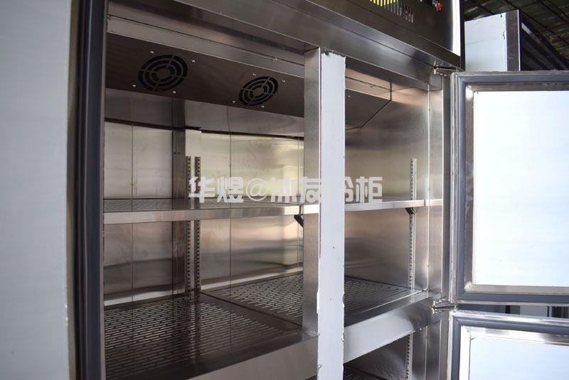 四门立式不锈钢厨房冷柜果蔬保鲜冷藏柜冷冻冰箱(图6)