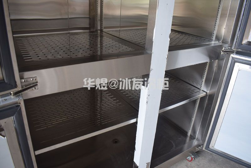 四门立式不锈钢厨房冷柜果蔬保鲜冷藏柜冷冻冰箱(图7)