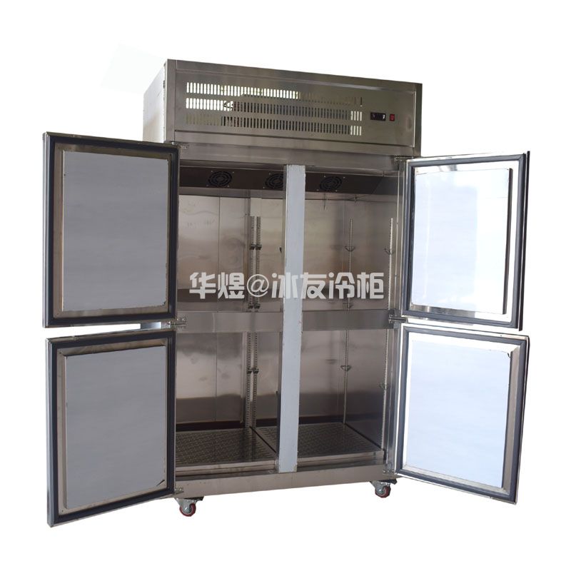 四门立式不锈钢厨房冷柜果蔬保鲜冷藏柜冷冻冰箱(图3)