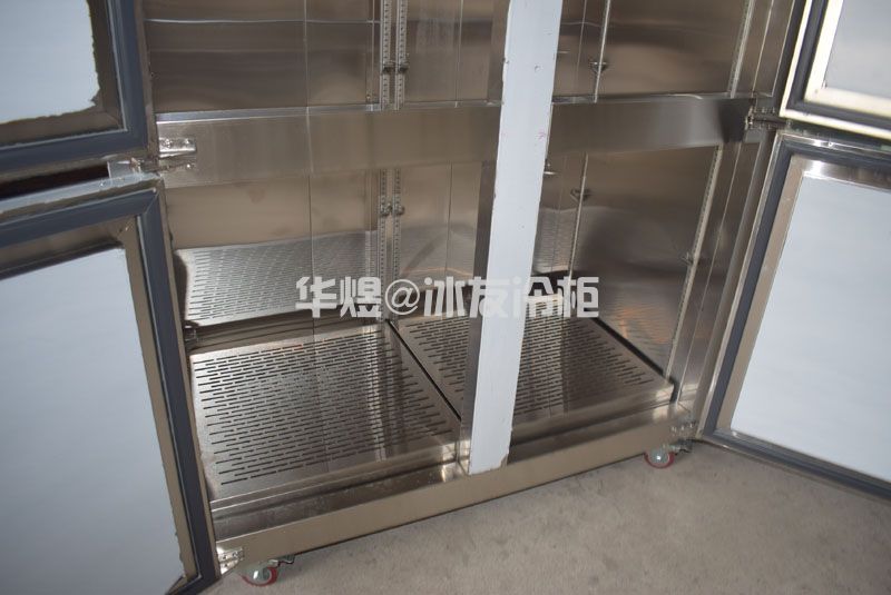 四门立式不锈钢厨房冷柜果蔬保鲜冷藏柜冷冻冰箱(图8)