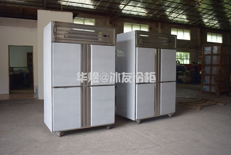 四门立式不锈钢厨房冷柜果蔬保鲜冷藏柜冷冻冰箱(图4)
