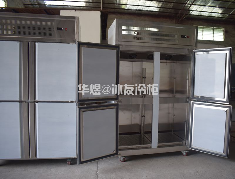 四门立式不锈钢厨房冷柜果蔬保鲜冷藏柜冷冻冰箱(图5)