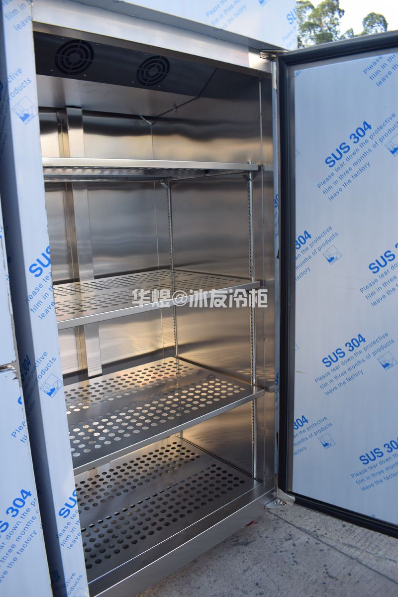 双门立式不锈钢厨房冷柜蔬菜水果保鲜柜肉类冷冻柜(图4)