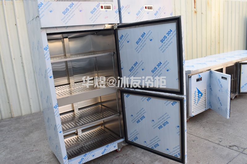 双门立式不锈钢厨房冷柜蔬菜水果保鲜柜肉类冷冻柜(图6)