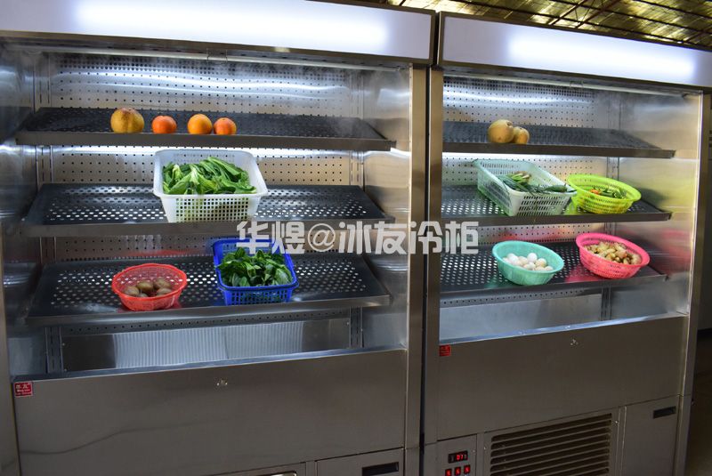 冰友1.3米开放式蔬菜柜蔬菜水果饮料保鲜展示柜冷柜小型风幕柜(图8)