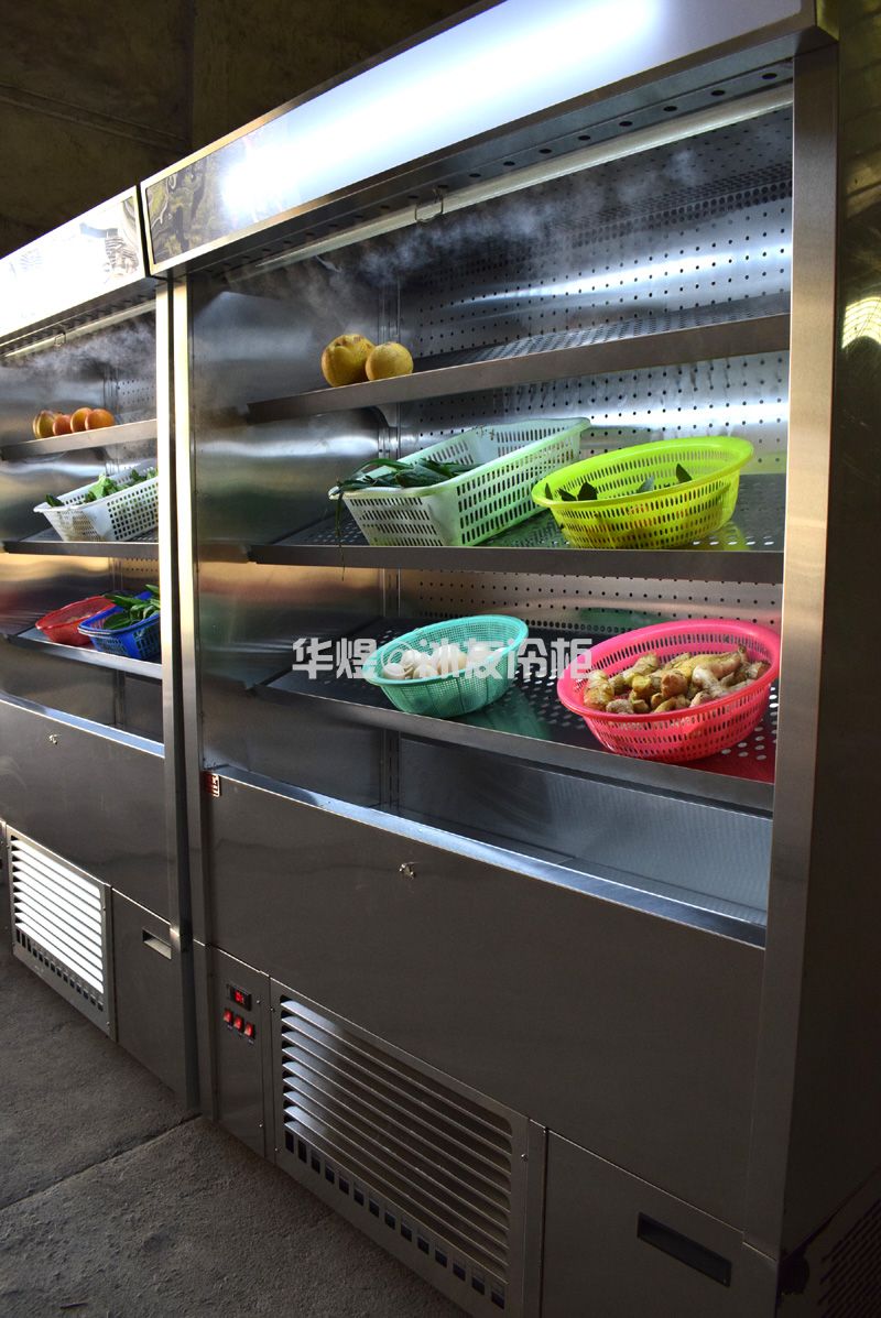 冰友1.3米开放式蔬菜柜蔬菜水果饮料保鲜展示柜冷柜小型风幕柜(图11)