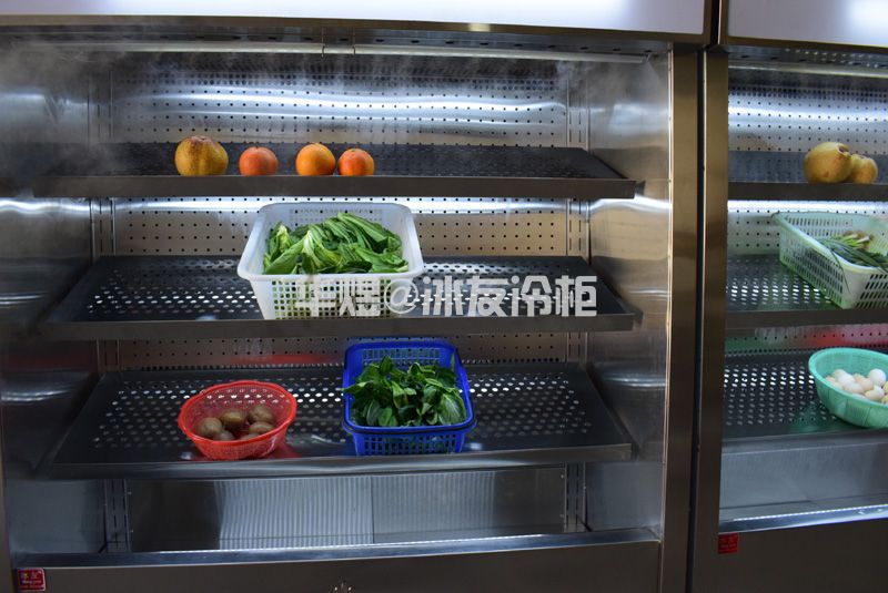 冰友1.3米开放式蔬菜柜蔬菜水果饮料保鲜展示柜冷柜小型风幕柜(图9)