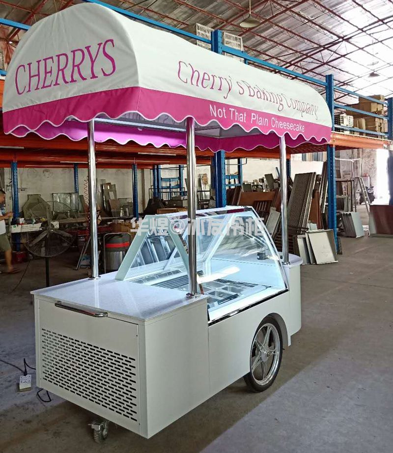 10盘雪糕车冰淇淋车冰激凌车雪糕车室外冰淇淋冷藏车可移动冰淇淋花车(图6)