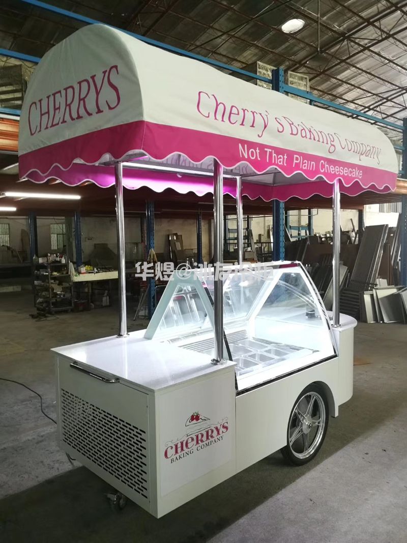 10盘雪糕车冰淇淋车冰激凌车雪糕车室外冰淇淋冷藏车可移动冰淇淋花车(图8)