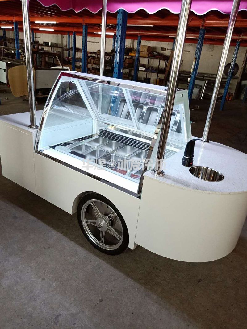 10盘雪糕车冰淇淋车冰激凌车雪糕车室外冰淇淋冷藏车可移动冰淇淋花车(图13)