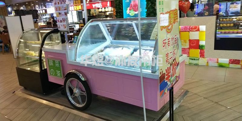 冰淇淋车移动冰淇淋展示柜马迭尔冰棍雪糕车户外型售卖车(图7)