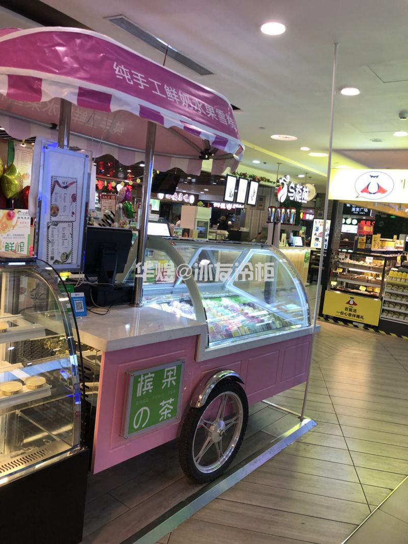 冰淇淋车移动冰淇淋展示柜马迭尔冰棍雪糕车户外型售卖车(图10)