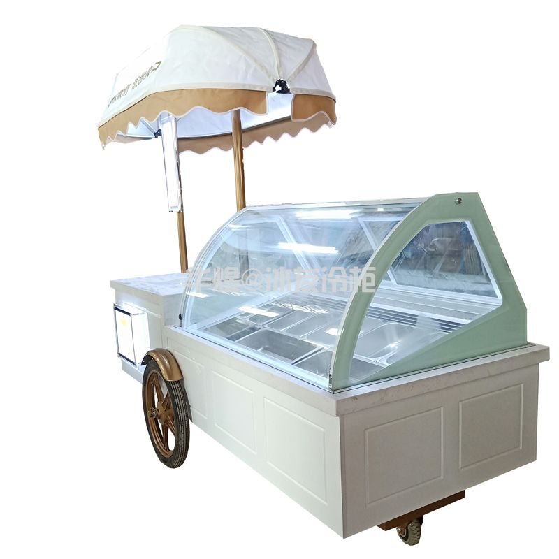 2.4米欧式冰淇淋雪糕车移动冰淇淋车冰淇淋售卖车冰激凌车定制 (图1)