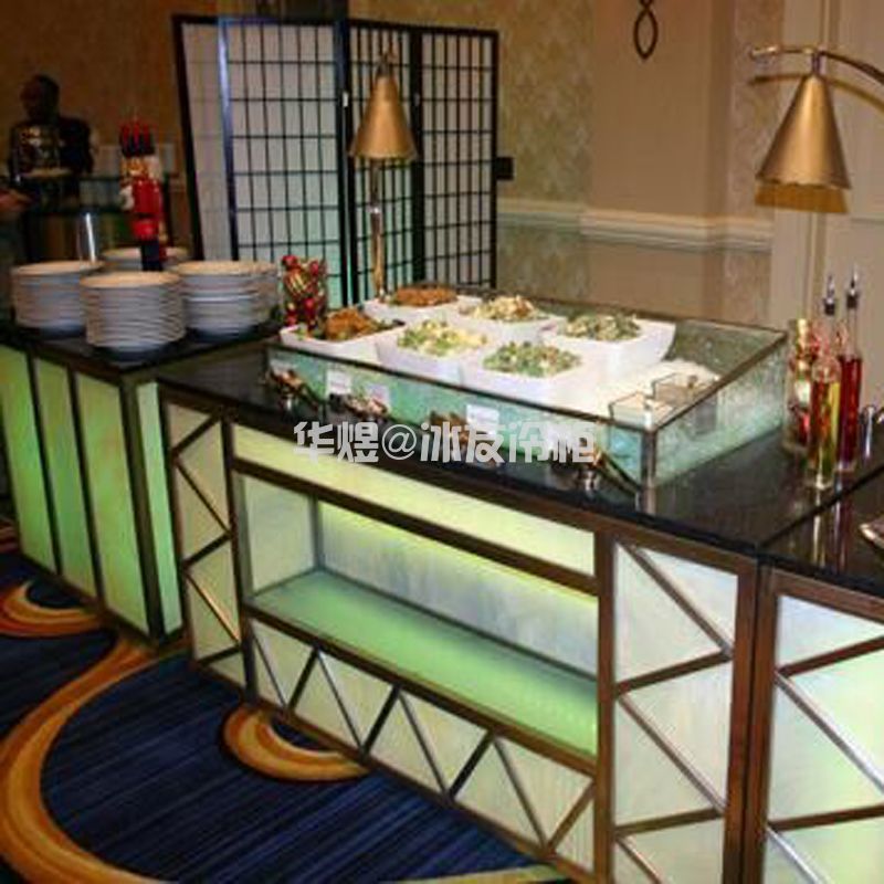 透光式冰鲜台酒店自助餐设备布非台(图2)