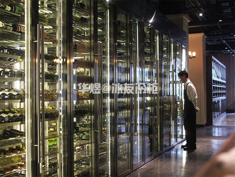 玫瑰金双温酒柜红酒啤酒展示柜(图8)