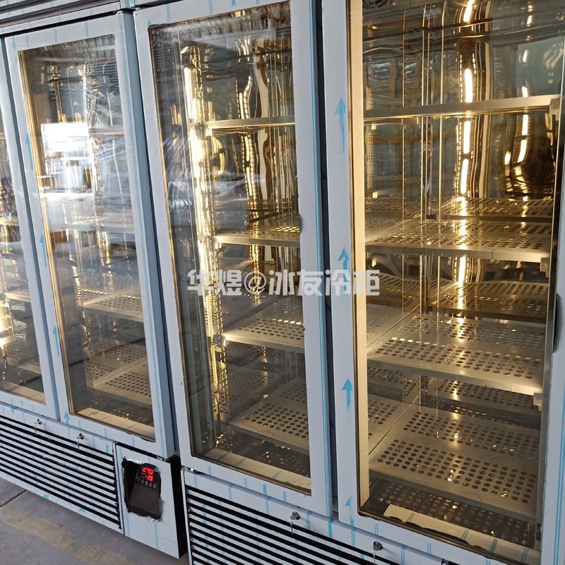黑拉丝低温牛肉展示柜牛肉冷冻柜玻璃门展示冷柜(图6)