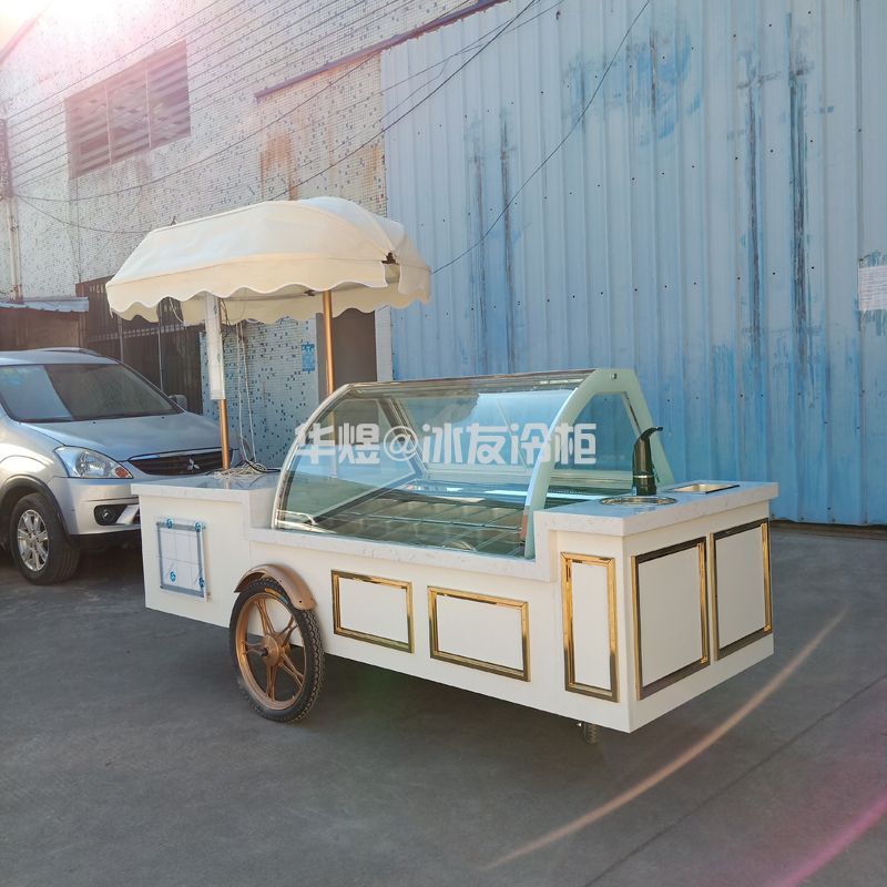 定制款雪糕车冰淇淋展示冷柜移动冰激凌车冰淇淋手推车(图10)