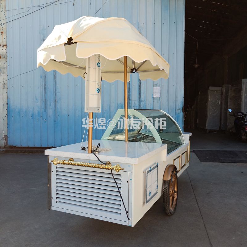 定制款雪糕车冰淇淋展示冷柜移动冰激凌车冰淇淋手推车(图9)