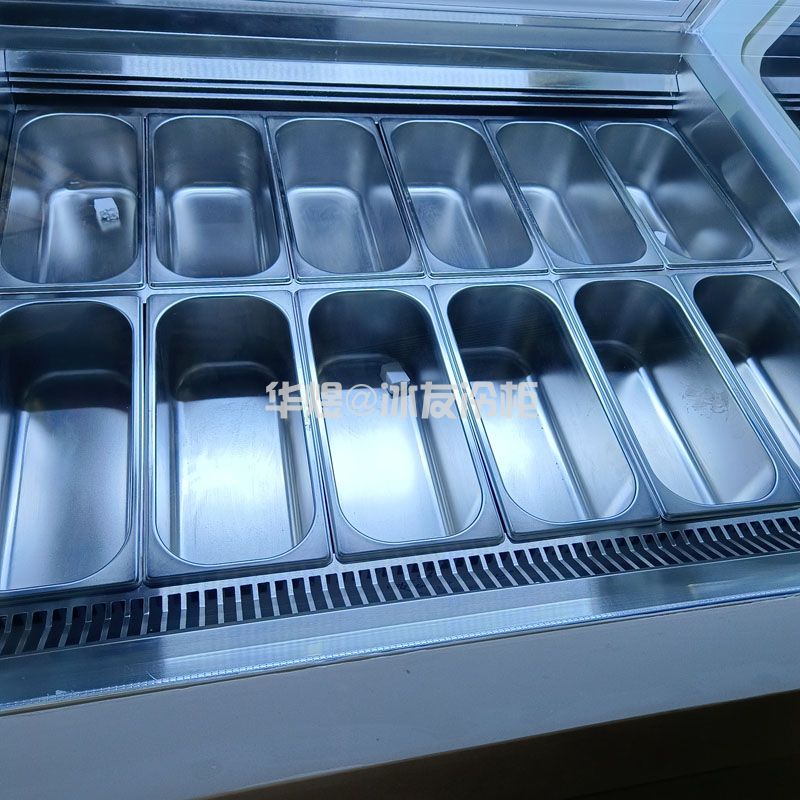 欧式雪糕盘款12盘冰淇淋柜低温雪糕展示柜(图5)
