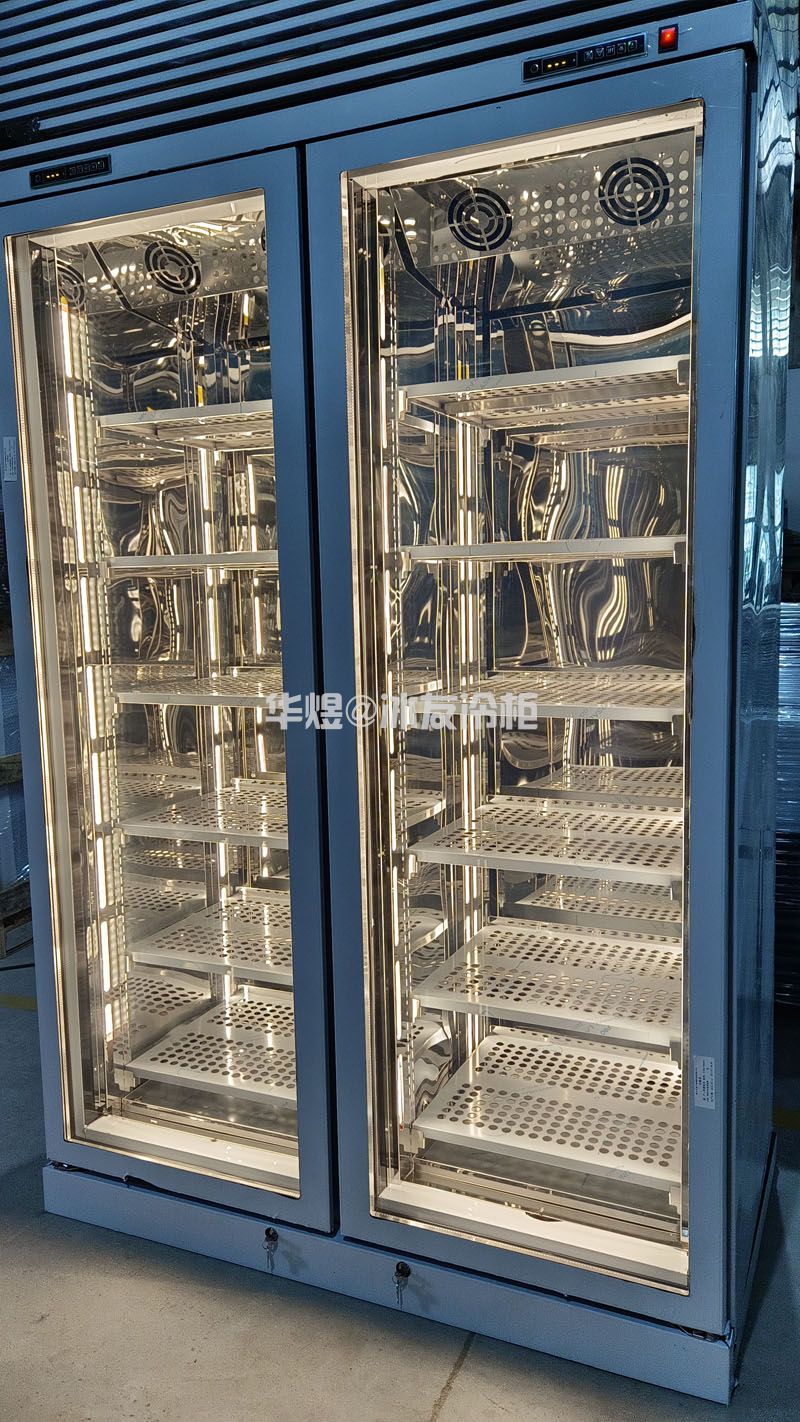 双门高身低温牛肉冷冻柜和牛冷冻柜玻璃门低温展示柜(图3)