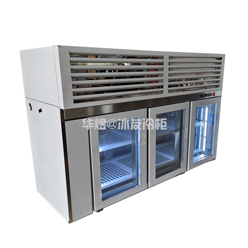 不锈钢厨房吊柜风冷挂墙柜厨房冷藏保鲜冰柜(图2)