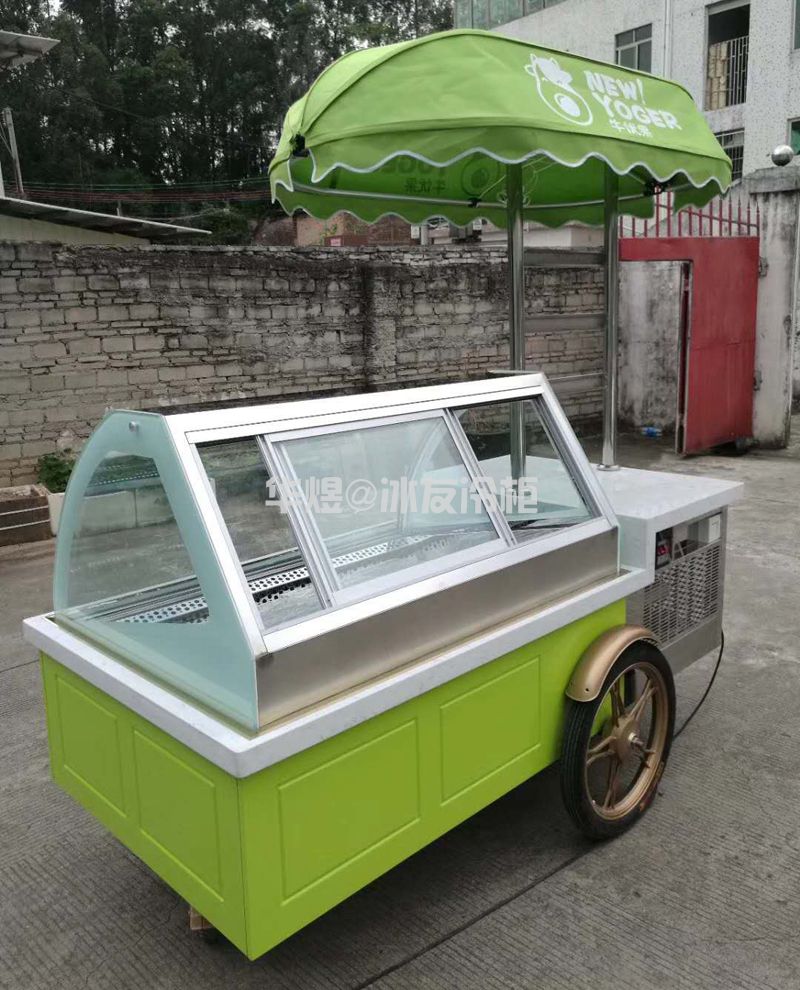 绿色款雪糕车商用冰淇淋车移动雪糕车冰淇淋激凌流动车流动花车(图7)