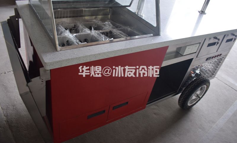冰友牌-25度 流动式冰棒雪糕车冰淇淋雪糕冷冻展示车定制流动花车(图12)