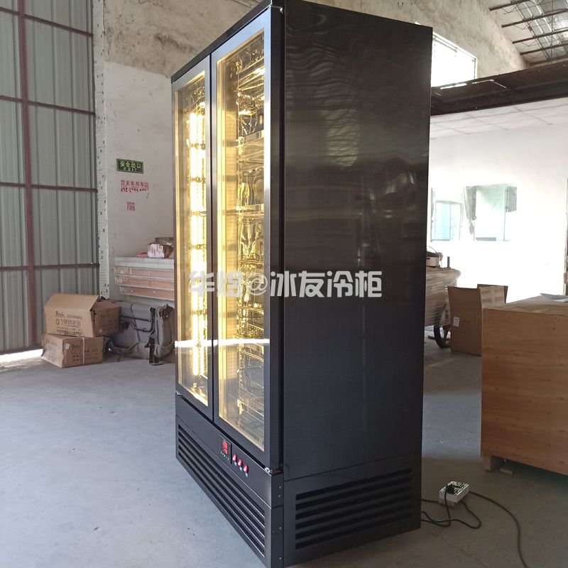 双门黑拉丝牛肉排酸柜牛肉冷藏保鲜展示柜(图5)