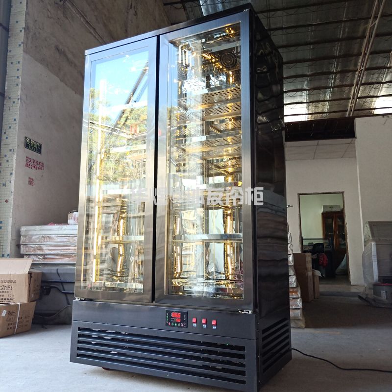 双门黑拉丝牛肉排酸柜牛肉冷藏保鲜展示柜(图2)