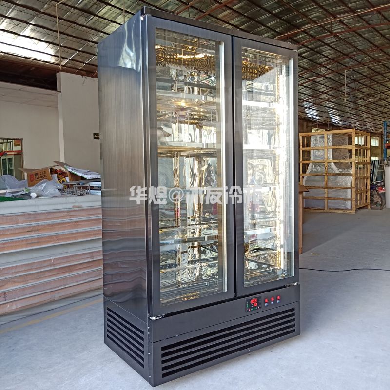 双门黑拉丝牛肉排酸柜牛肉冷藏保鲜展示柜(图1)