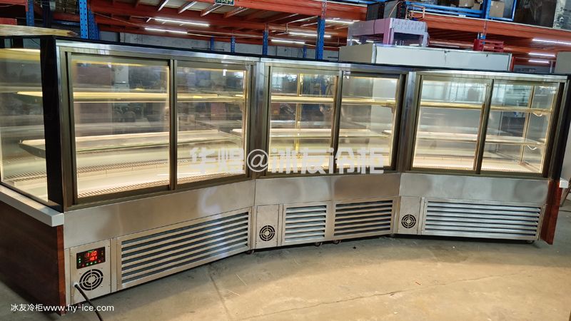 弧形展示柜蛋糕柜甜品展示柜西保鲜冷藏柜(图4)